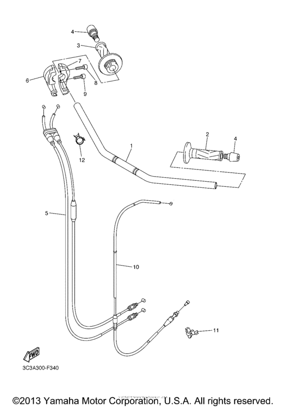 Steering handle & cable