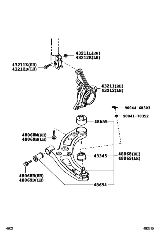 Front Axle Arm & Steering Knuckle