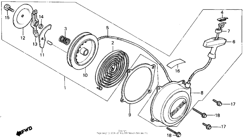 Recoil starter
