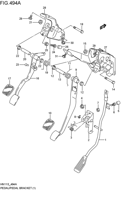pedal / pedal bracket