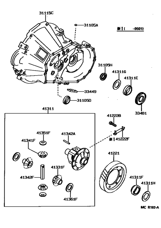 Front Axle Housing & Differential