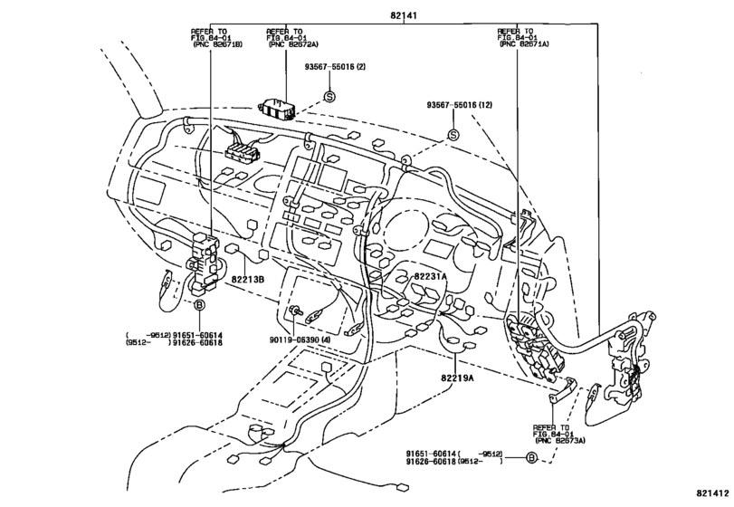 Wiring & Clamp for 1994 - 2000 Toyota RAV4/VANGUARD SXA10 | General