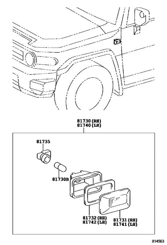Side Turn Signal Lamp & Outer Mirror Lamp