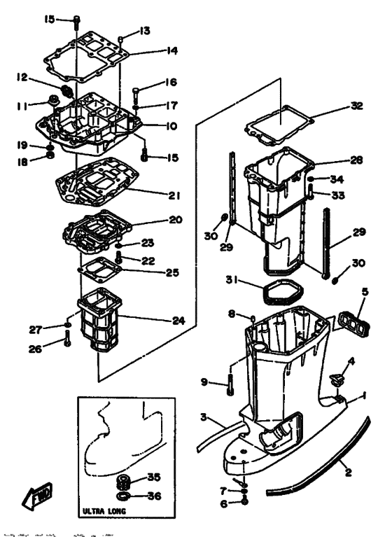 Upper casing