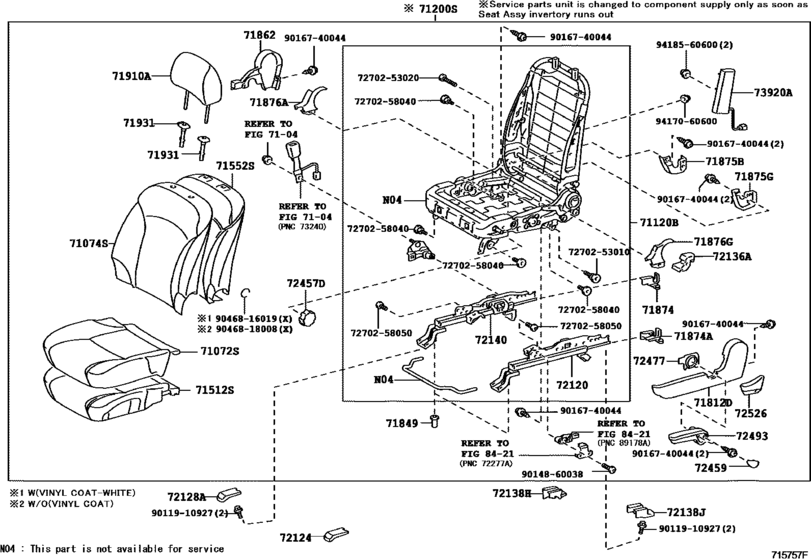 Front Seat & Seat Track
