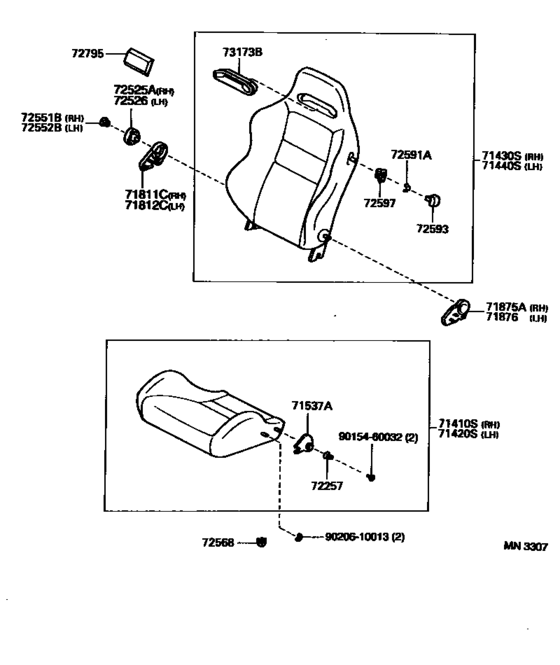 Front Seat & Seat Track