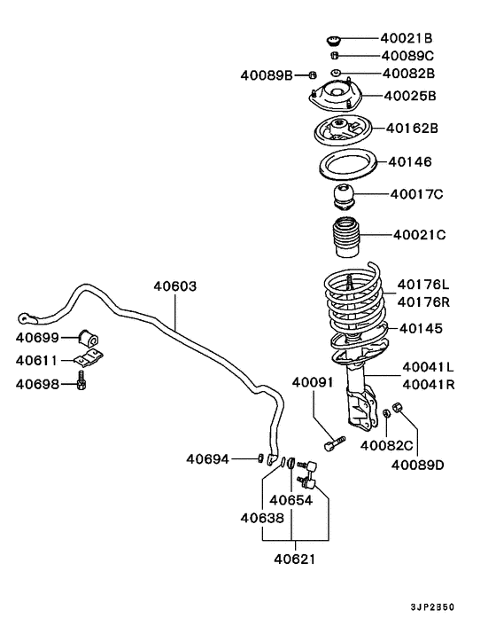 Front susp strut & spring