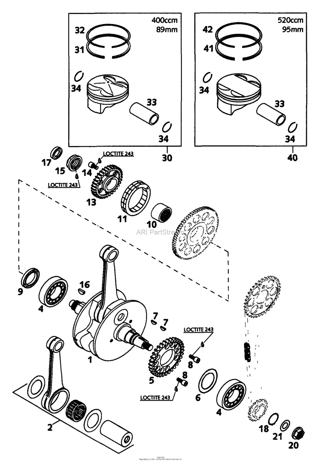 Crankshaft, Piston