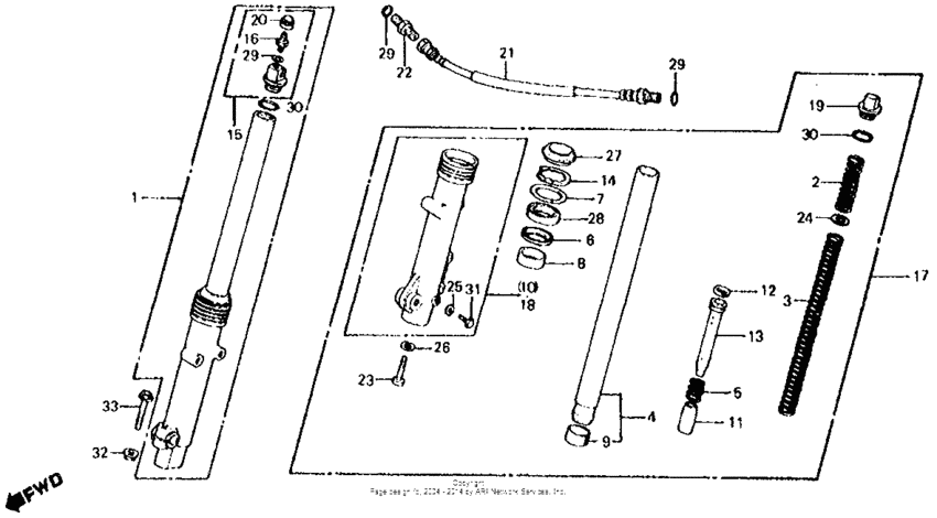 Cx500c front fork 81-82