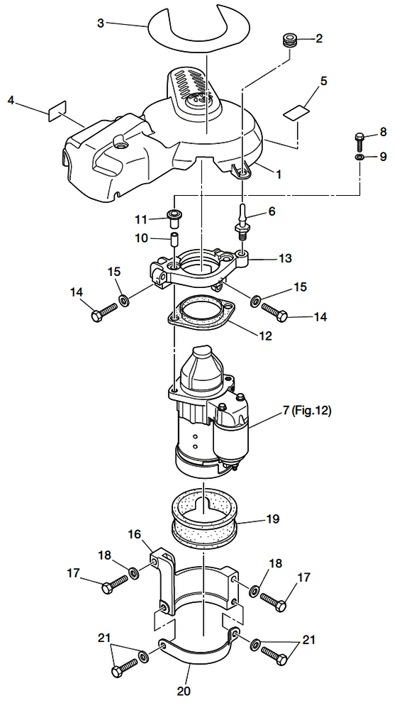 Electric parts (starter motor) (1)