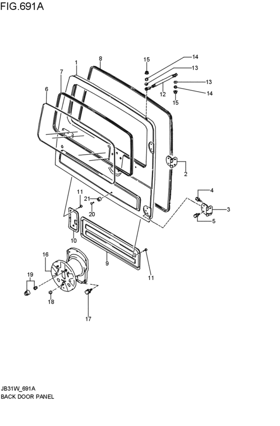 back door panel