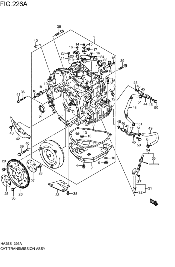 cvt - transmission assy