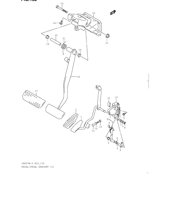 Pedal and pedal bracket
