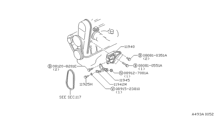 Power steering pump mounting