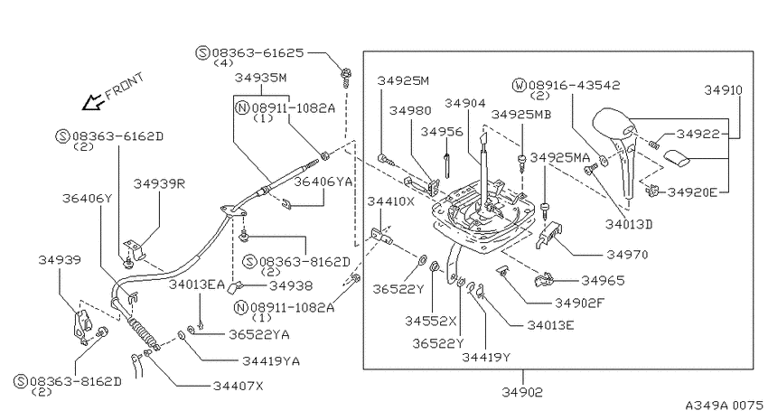 Auto transmission control device