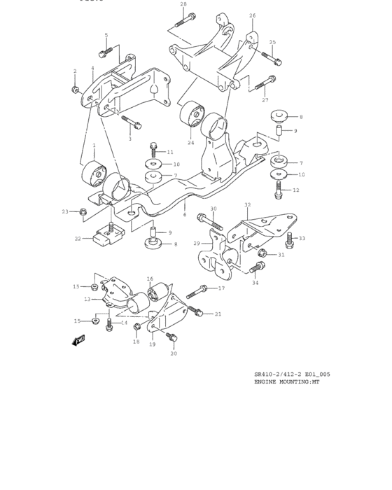 Engine mounting