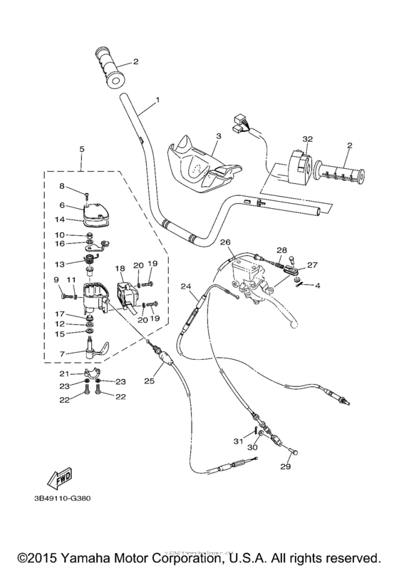 Steering handle & cable