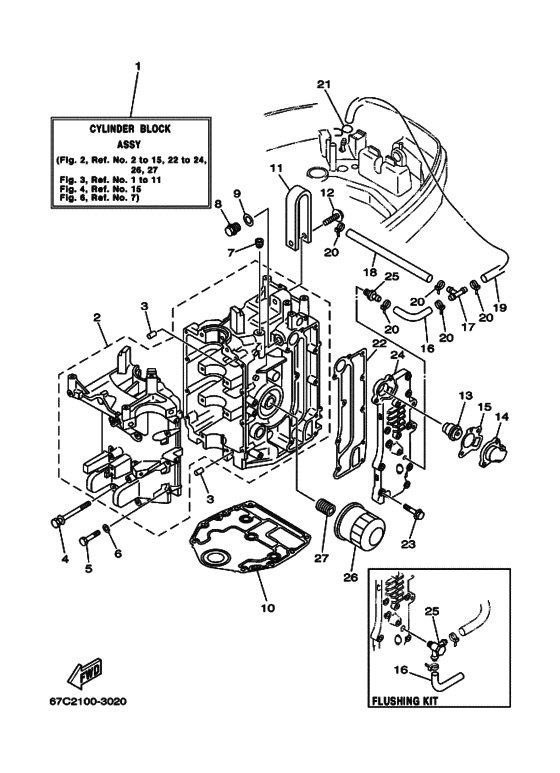 Cylinder & crankcase 1