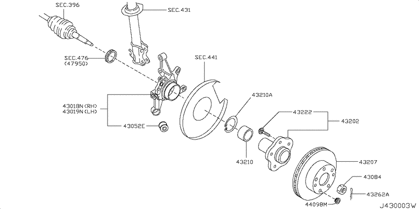 Rear axle