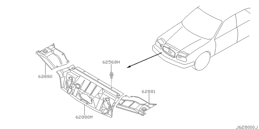Front panel fitting