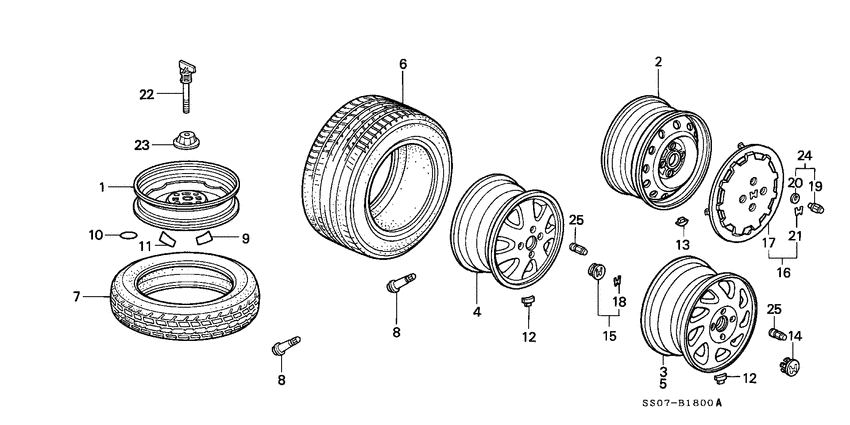 Tire/wheel disk