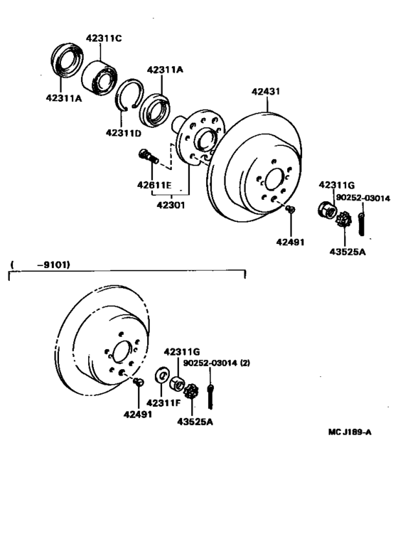 Rear Axle Shaft & Hub for 1991 - 1992 Toyota CELICA ST185 | Japan sales ...