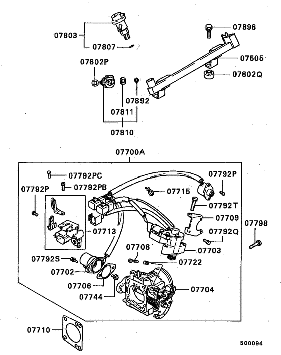 Injector & throttle body