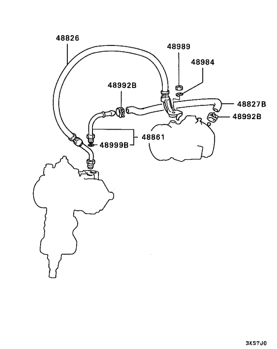Power steering oil line