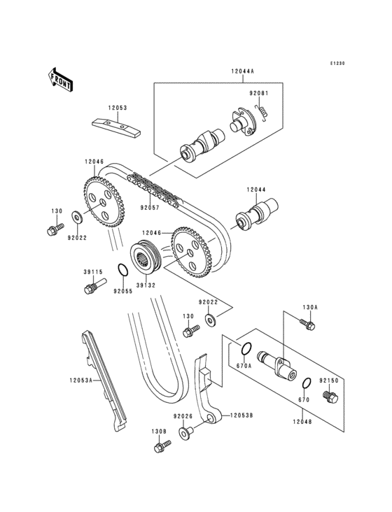 Camshaft(s)/tensioner