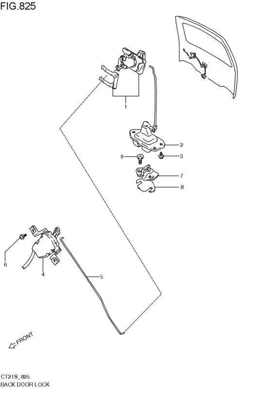 back door lock