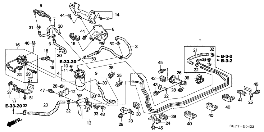 Fuel pipe/fuel strainer