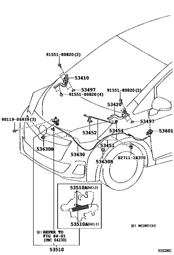 Hood Lock & Hinge