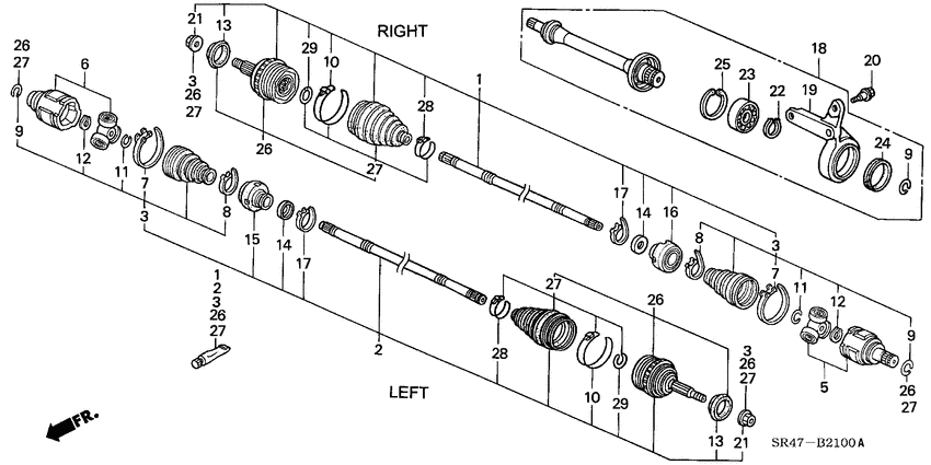 Driveshaft/half shaft