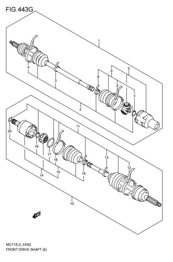 front-drive shaft