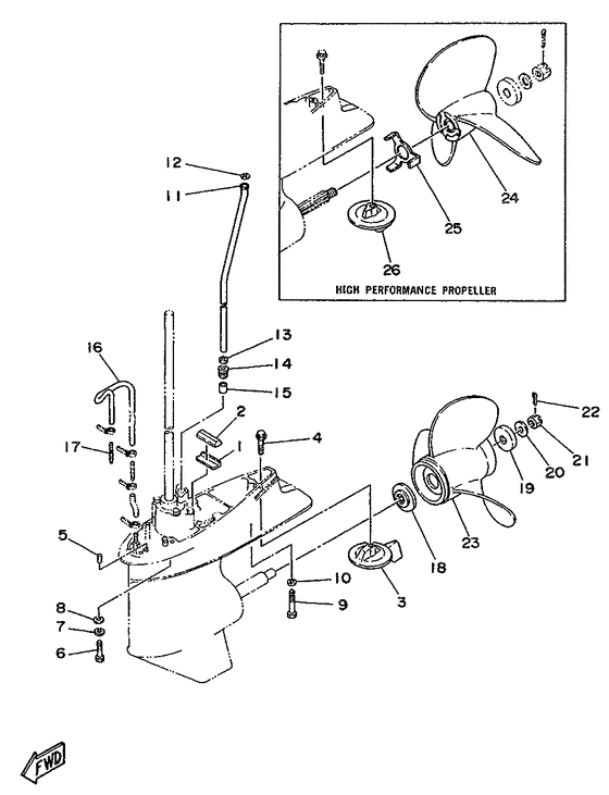 Lower casing. drive 2