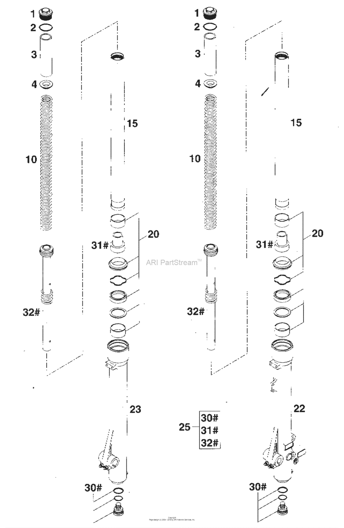 Front Fork Legs