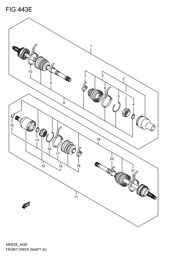 front-drive shaft