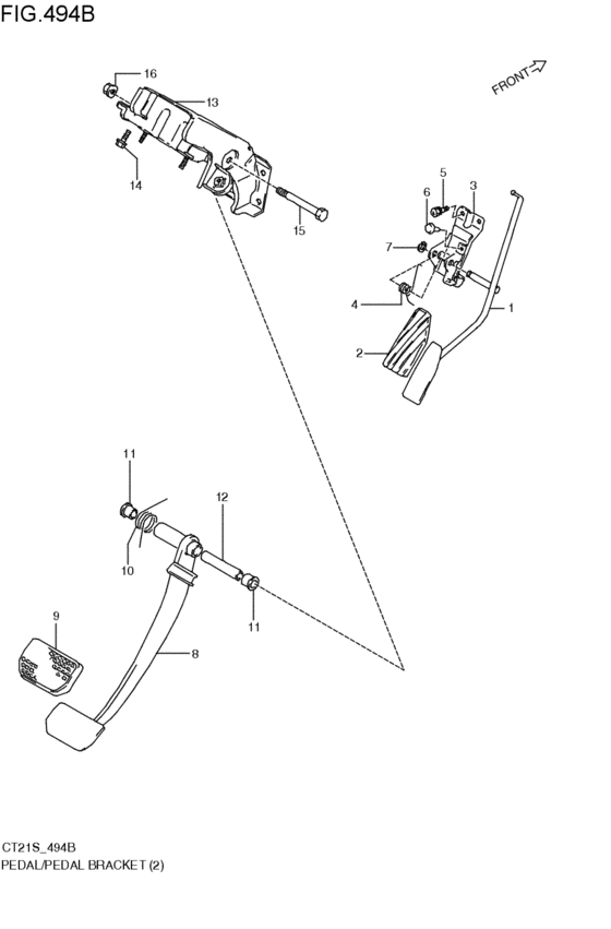 pedal / pedal bracket