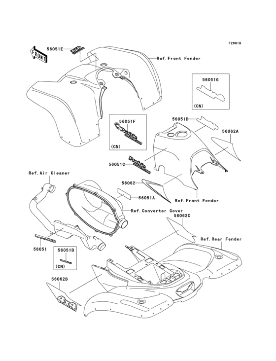 Decals(green)(kvf400-a2)