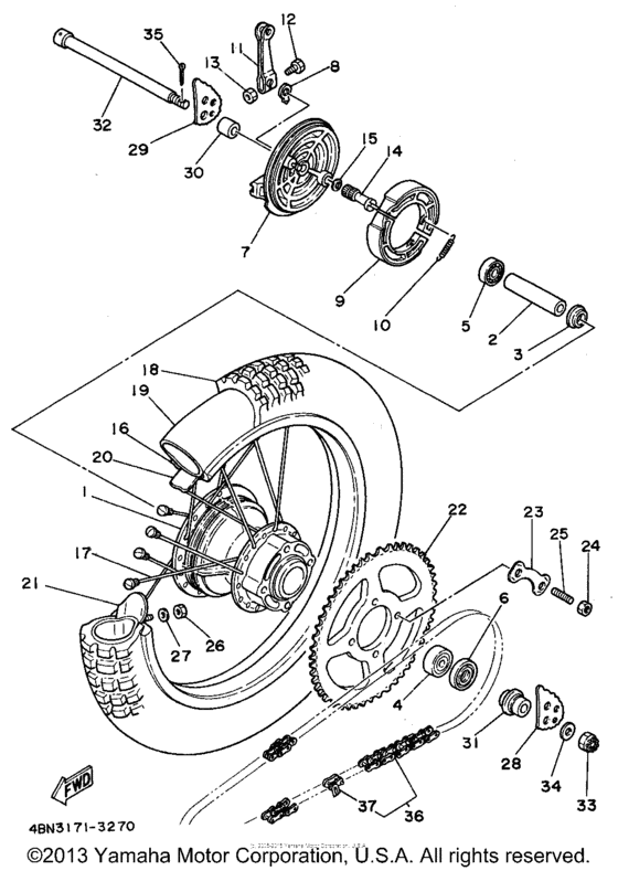 Rear wheel