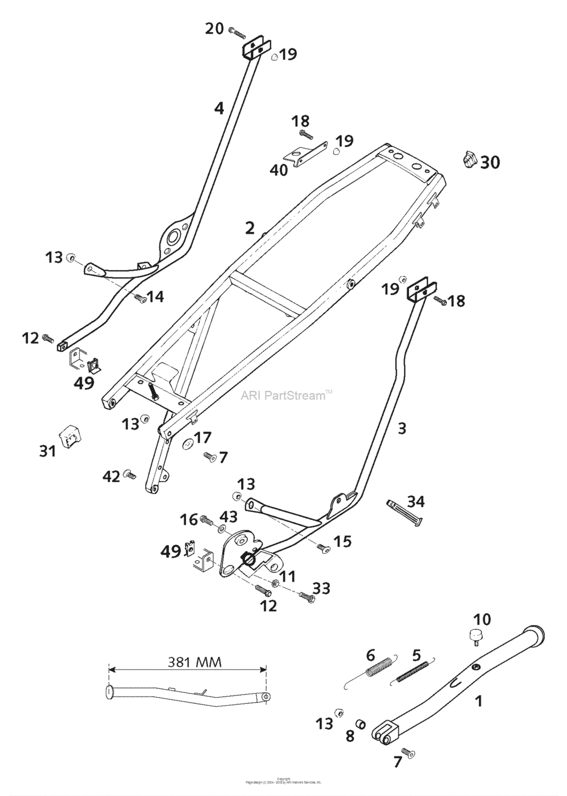 Sub Frame, Side Stand