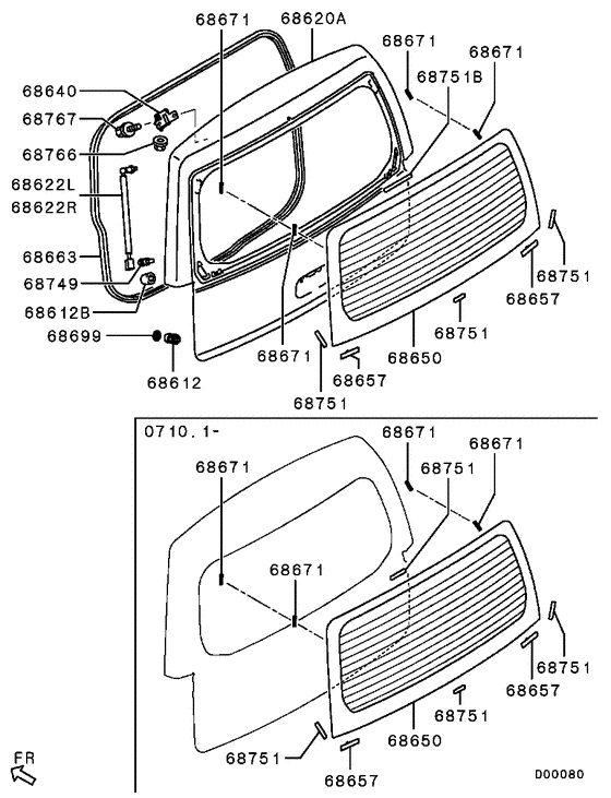 Tailgate panel & glass