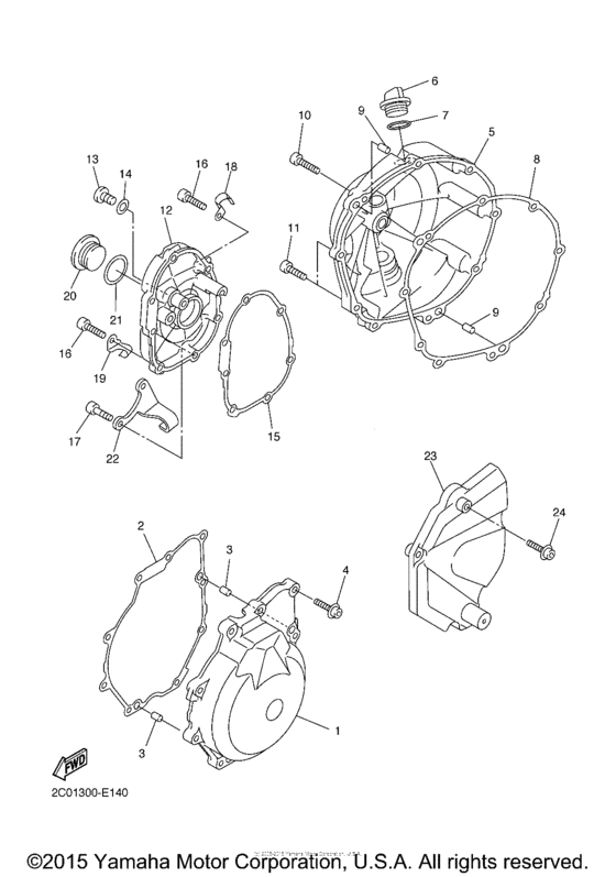 yamaha r6 crankcase cover