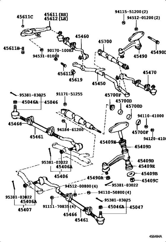 Front Steering Gear & Link