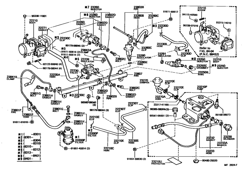 Fuel Injection System for 1982 - 1984 Toyota STARLET KP61 | Japan sales ...