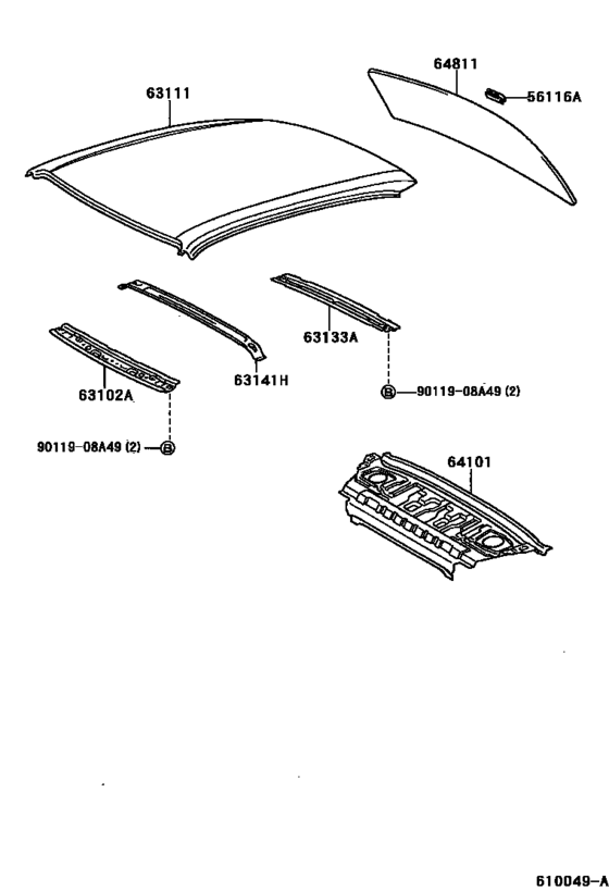 Roof Panel & Back Window Glass