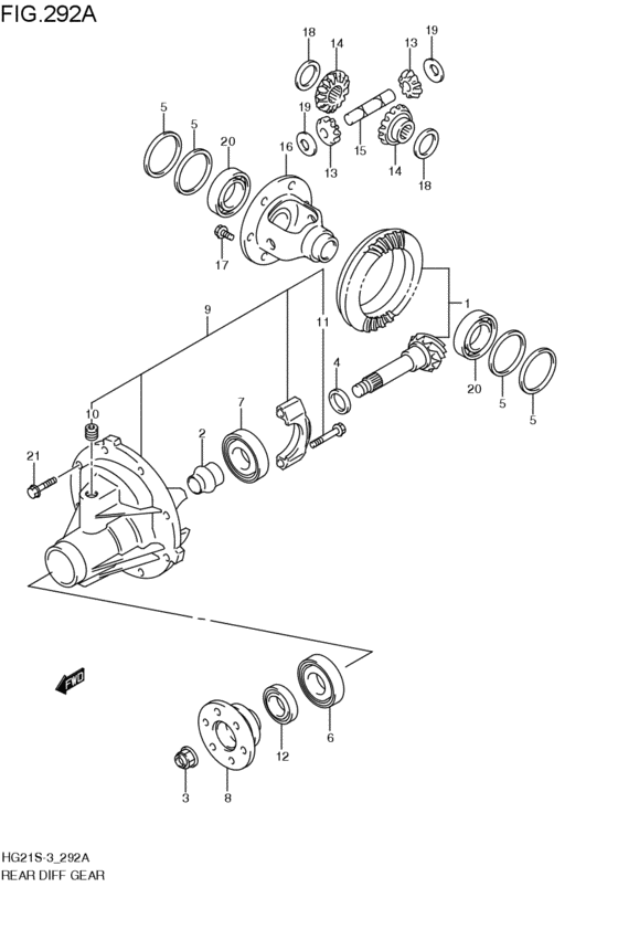 リヤデファレンシャルギヤ