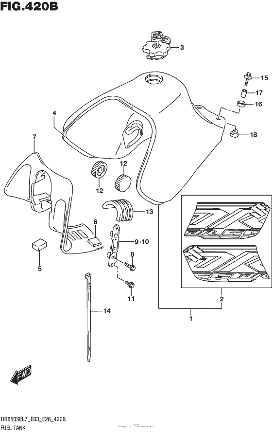 Fuel Tank (Dr650Sel7 E28)
