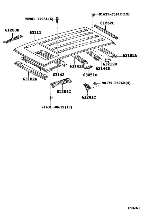 Roof Panel & Back Panel