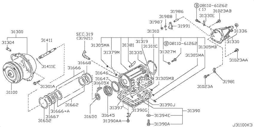 Torque converter,housing & case